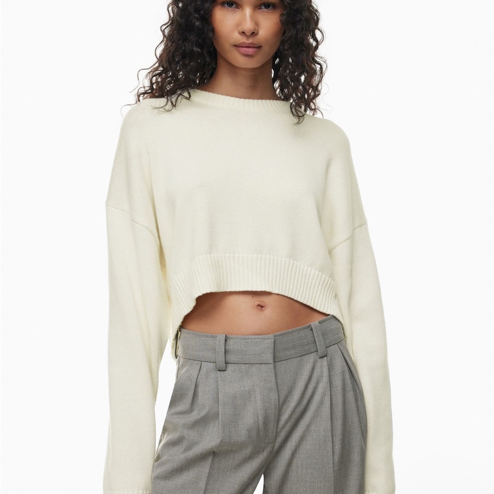 Aritzia Peggy Cropped Sweater in BLUE